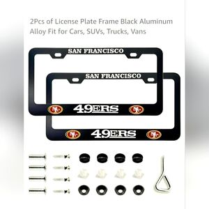 License plate frames pack of 2
